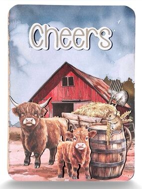 Handmade Farmhouse Birthday Greeting Card